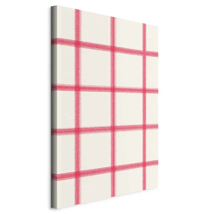 Motif pastel - lignes roses formant une grille géométrique