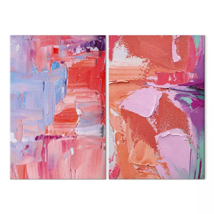 Impressions de couleurs - composition multicouche sur toile