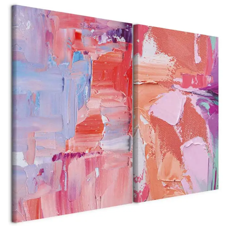 Impressions de couleurs - composition multicouche sur toile