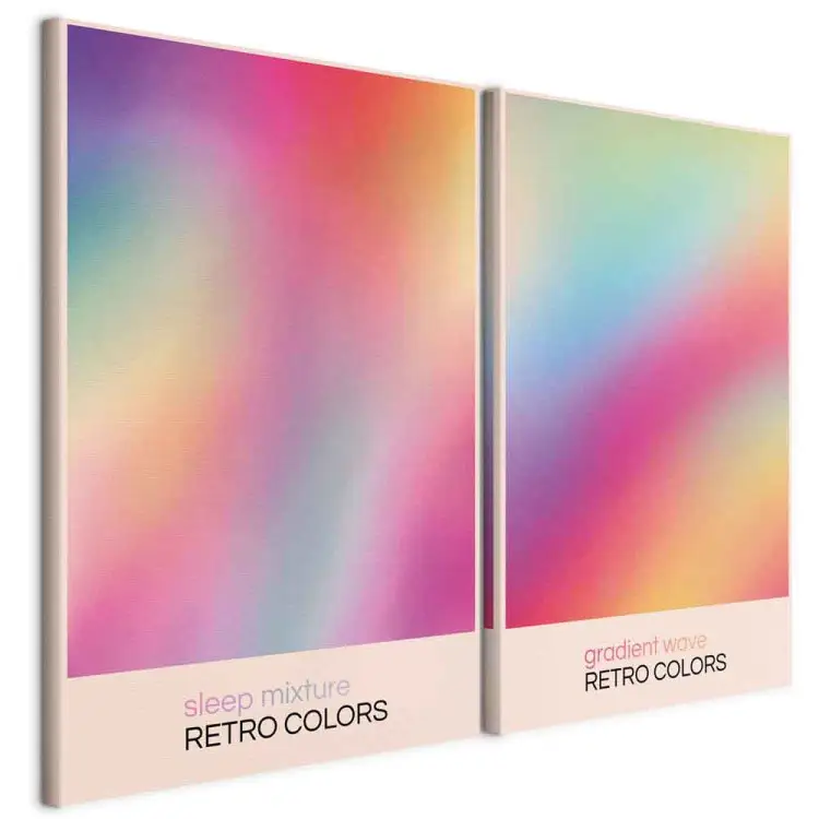Dégradé pastel - subtiles transitions rétro