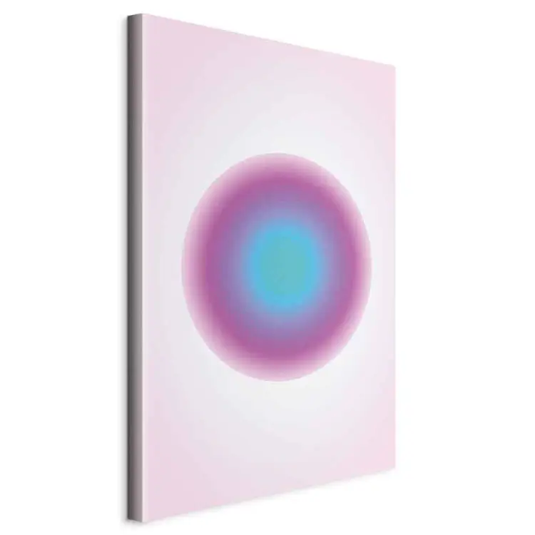 Pulsation colorée - dégradé abstrait en cercle rose et bleu