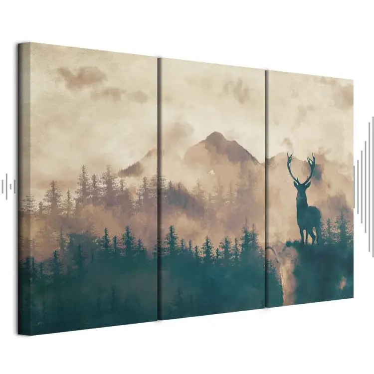 Tableau Acoustique 200x100 Cm 5 Parties - Panneau Insonorisant Décoratif Pour Mur, Bureau, Chambre - 4