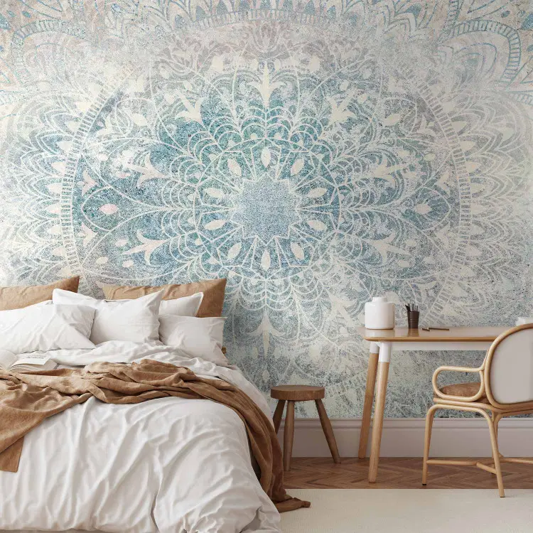 Mandala de rêve - motif délicat en bleu et beige