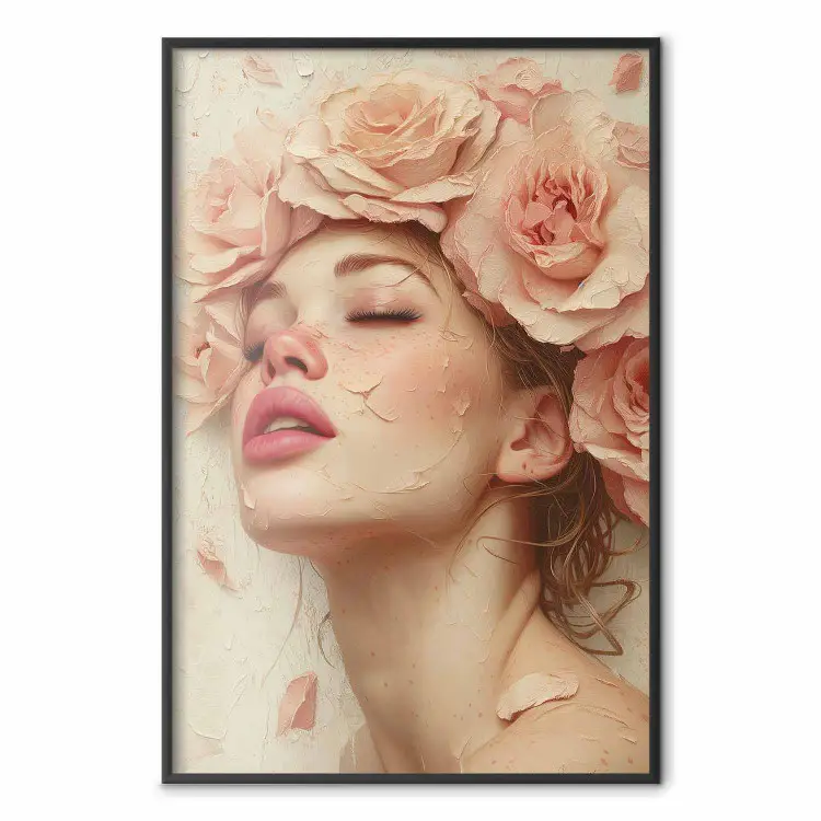 Botanique Fleurs Shabby-Chic Moderne Impression sur Toile
