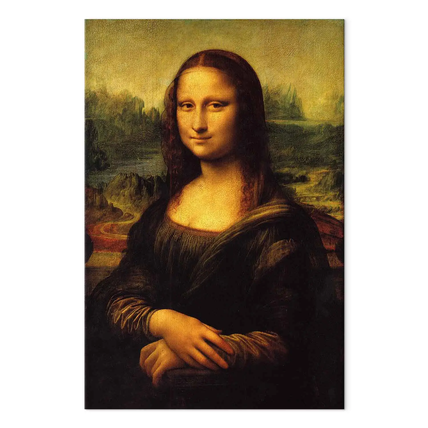 Tableau Sur Toile Léonard De Vinci Vintage Marron - 1 Pièce 70x100 Cm, Décoration Murale Élégante Feeby