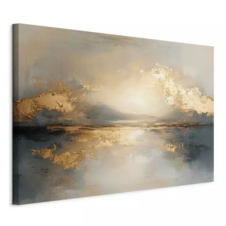 Reflet doré - vision artistique d’un paysage lumineux