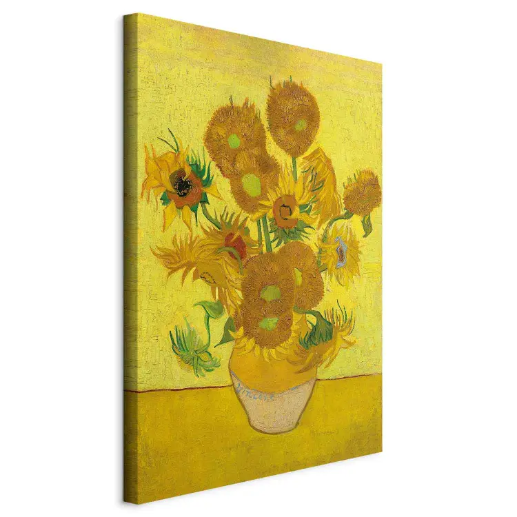 Impression su toile Vincent van Gogh - Sunflowers en format portrait 3:4