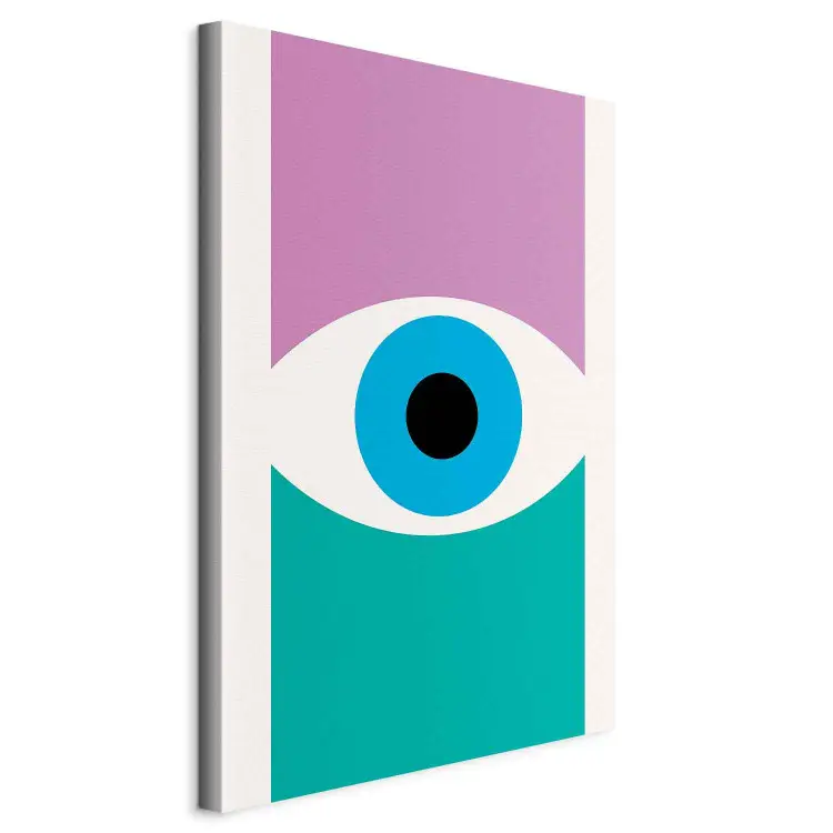 Œil Graphique - symbole coloré au style moderne et géométrique