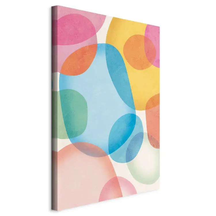 Légèreté Colorée - taches transparentes dans une composition pastel