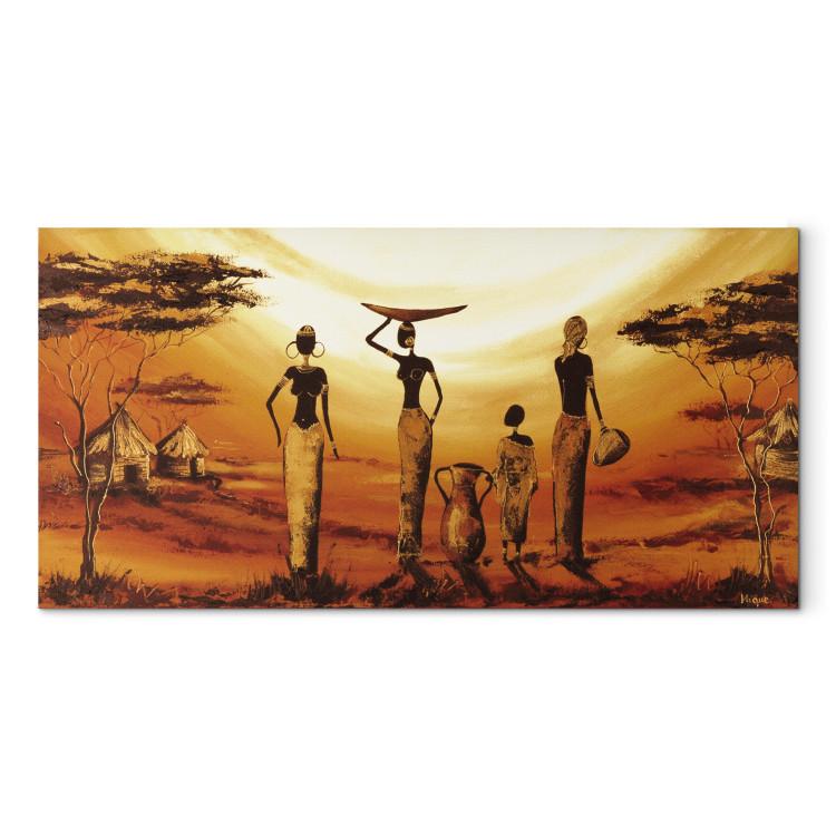 Peinture sur toile Notre soirée africaine - Ethnique - Tableaux