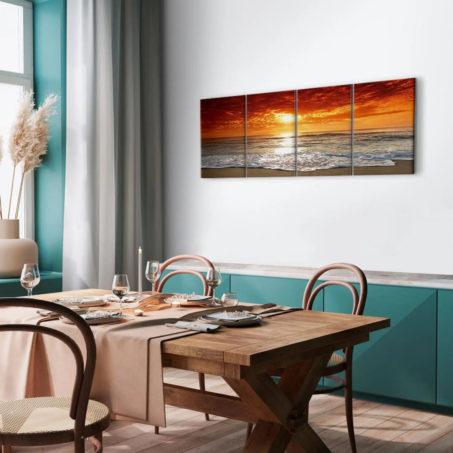 Tableau sur toile Coucher de soleil sur la mer - bimago.fr