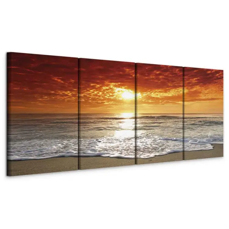 Tableau sur toile Coucher de soleil sur la mer - bimago.fr