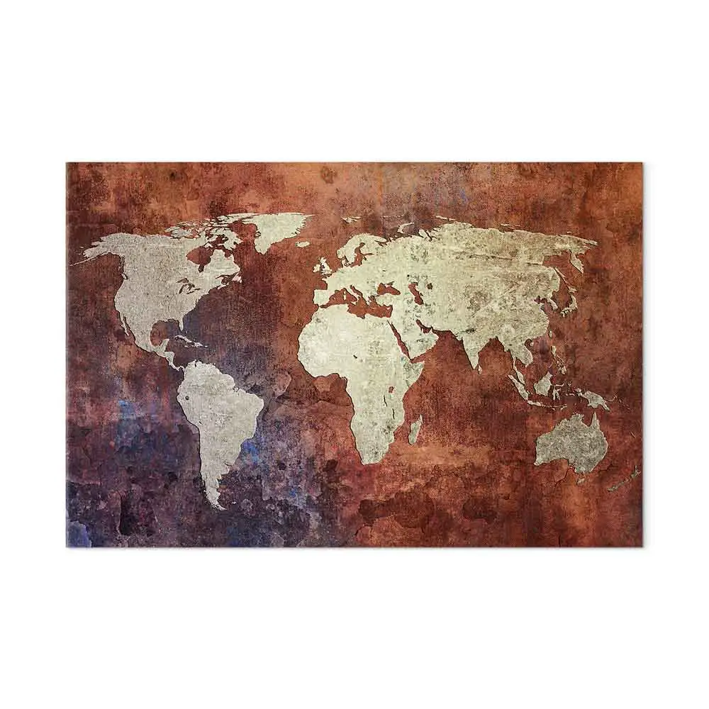tableau-sur-toile-carte-du-monde-dor-e-bimago-fr