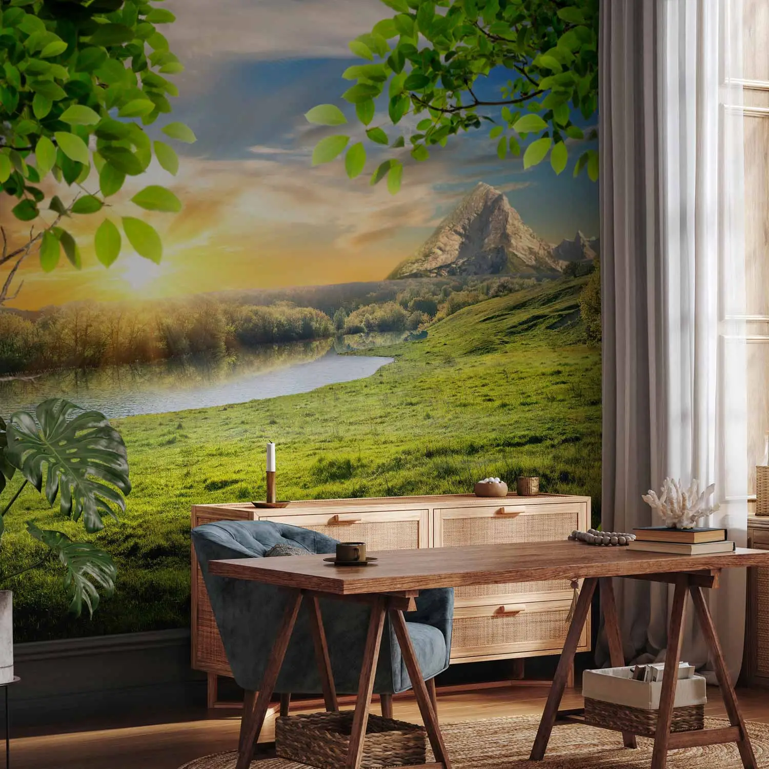 Toile Décorative 'Prairie Sunrise' - Grandes Plaines Du Colorado, Ciel Occidental - Art Mural Moderne à Accrocher