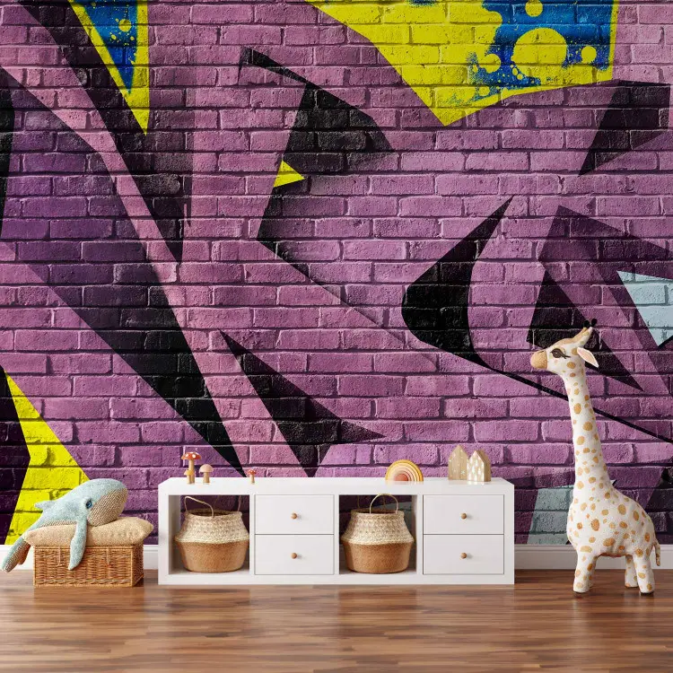 Papier Peint Adhésif 3D Graffiti Hip Hop - Motif Panda - Neuf