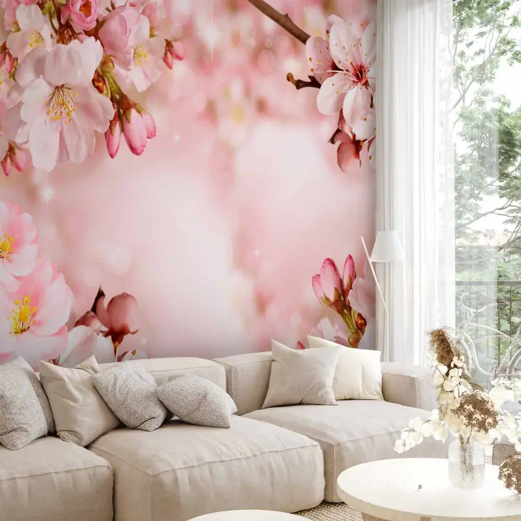 Printemps - composition rose de fleurs de cerisier