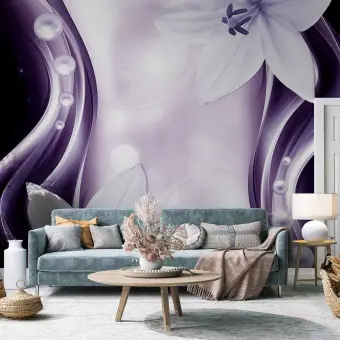Papier Peint Photo 3D Violet Vortex – 7500NA, Mural Artistique Allemagne Fay
