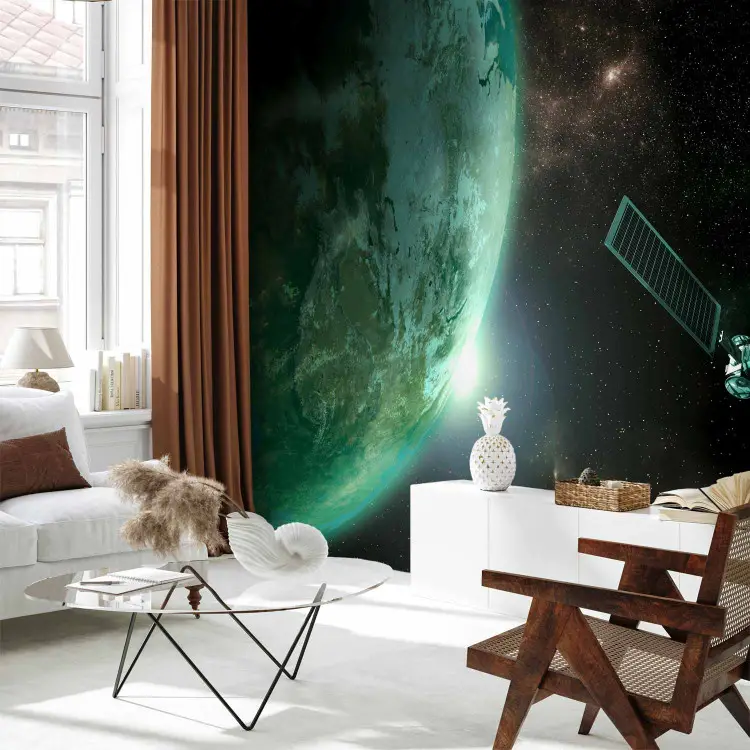 Papier peint déco Univers - paysage spatial avec des étoiles - bimago.fr