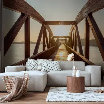 Papier peint photo intissé Muralo architecture 254 x 184 cm pont de la