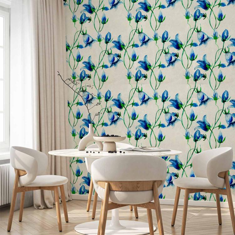 Tapisserie Murale Vintage Fleurs Et Oiseau - Rétro - 235x180 Cm