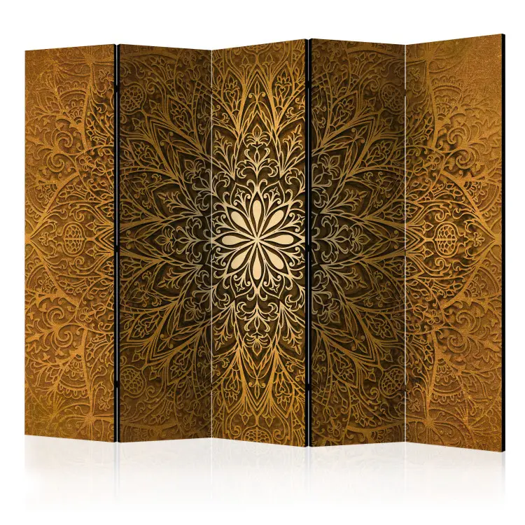 Cercle sacré II - mandala brune avec motifs orientaux
