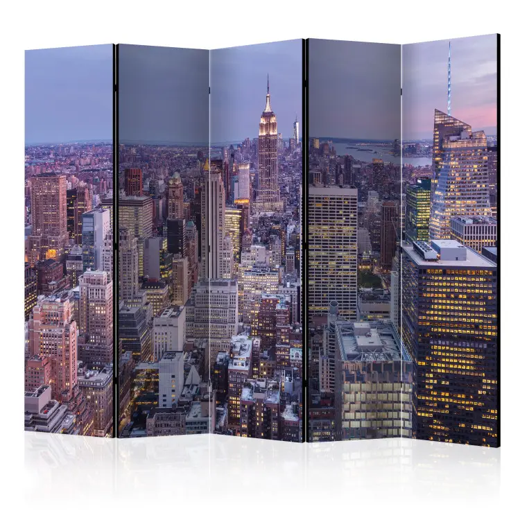 Soirée en ville II - panorama des gratte-ciels de Manhattan à New York