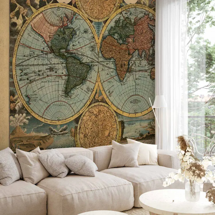 Carte du monde - projection cartographique du monde