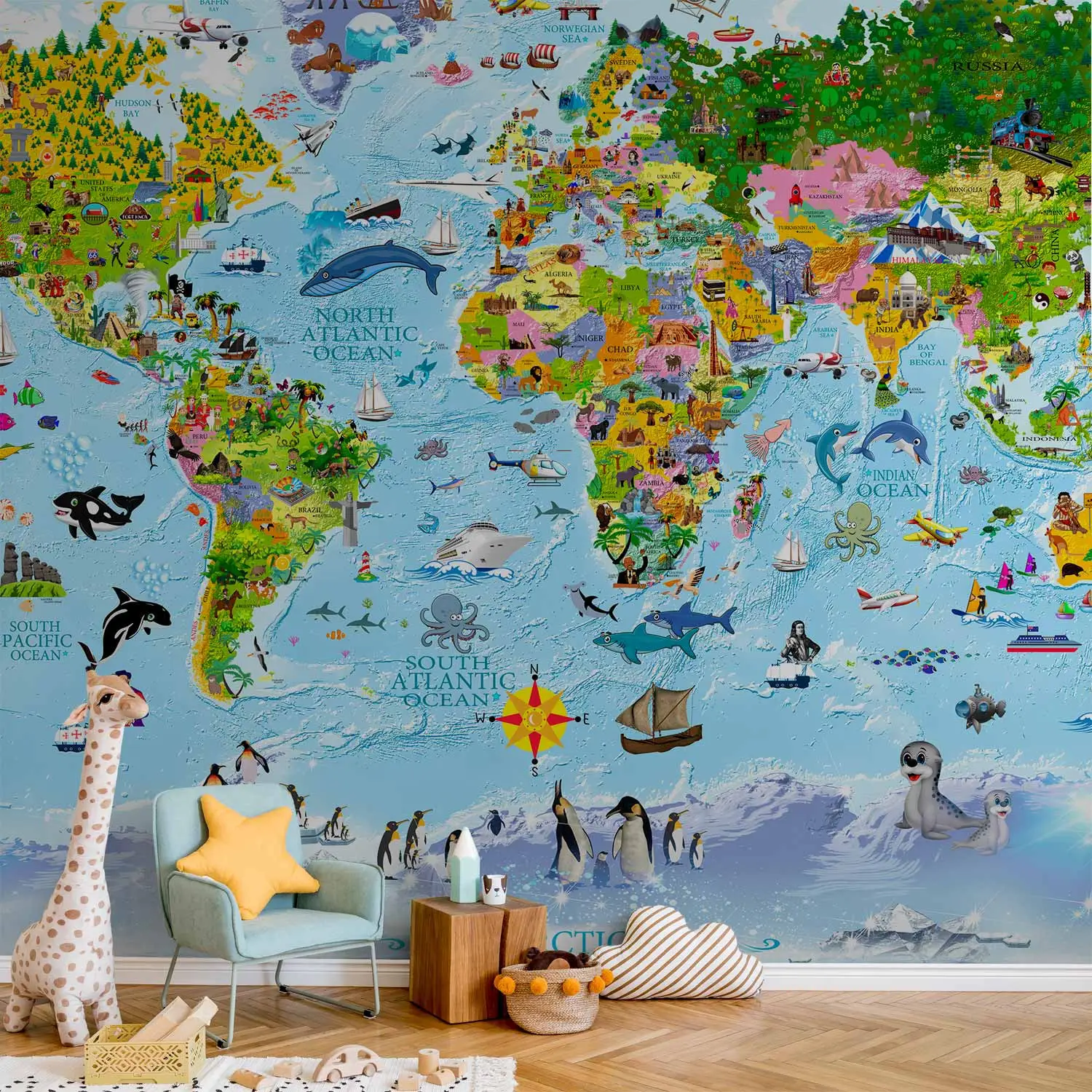 Carte Du Monde Pour Les Enfants Carte Du Monde Imprimable, Activités