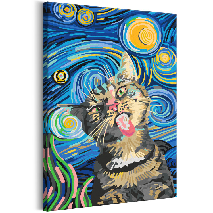 Tableau à peindre soi-même Freaky Cat 135200 additionalImage 6