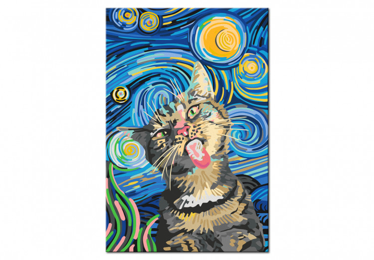 Tableau à peindre soi-même Freaky Cat 135200 additionalImage 5