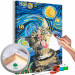 Tableau à peindre soi-même Freaky Cat 135200