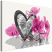 Tableau à peindre soi-même Anges (coeur et orchidée rose) 107510 additionalThumb 5