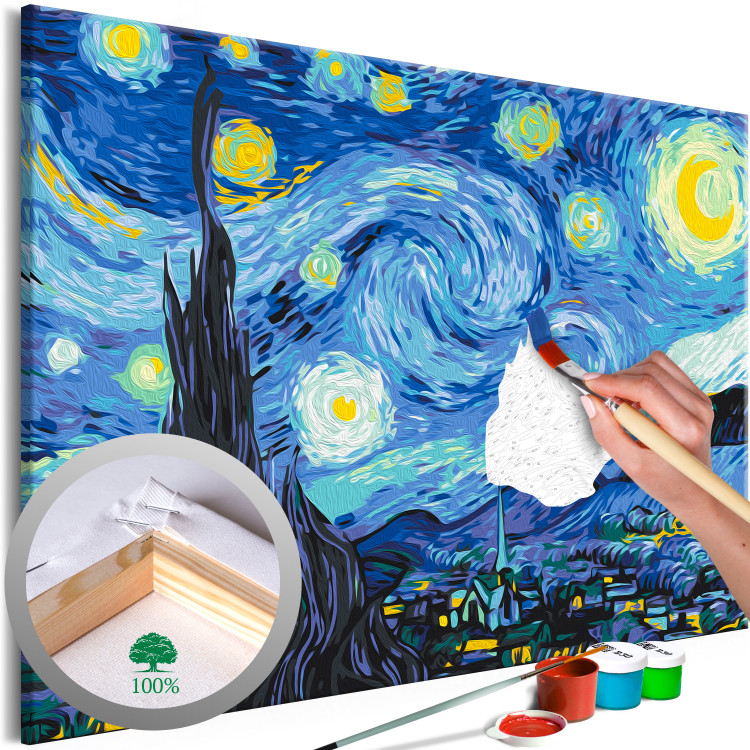 Peinture par numéro Van Gogh's Starry Night pour adultes - Kit