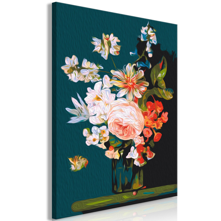 Peinture par numéros pour adultes Spring Bouquet - Colorful Bunch of Peonies, Roses and Passion Flower 147340 additionalImage 6