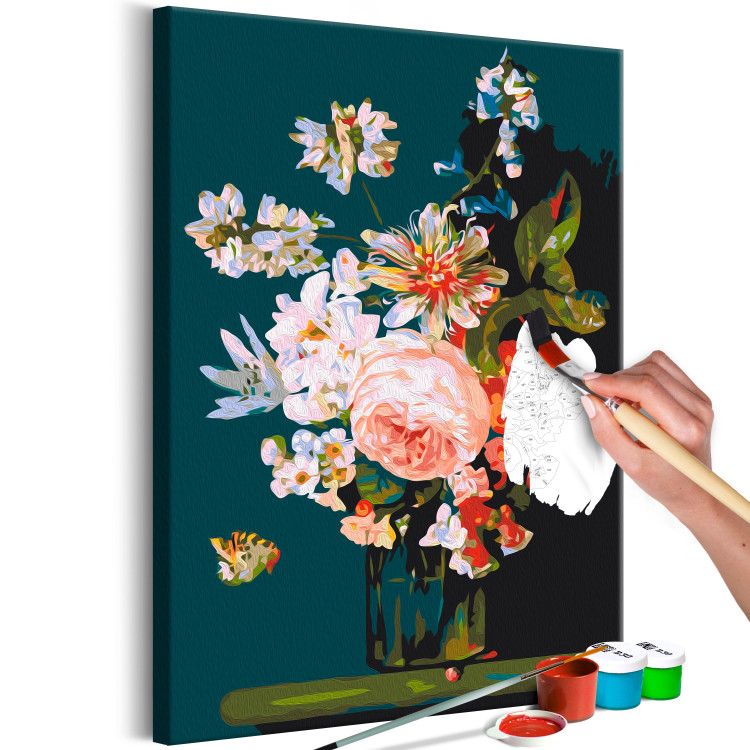 Peinture par numéros pour adultes Spring Bouquet - Colorful Bunch of Peonies, Roses and Passion Flower 147340 additionalImage 7