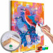 Tableau à peindre soi-même Red Bird and Blue Bird 143660