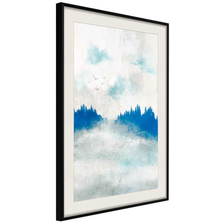 Affiche Blue Forest - Delicate, Hazy Landscape in Blue Tones 145760 additionalImage 10