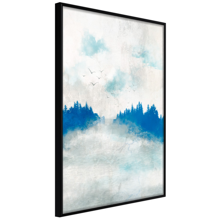 Affiche Blue Forest - Delicate, Hazy Landscape in Blue Tones 145760 additionalImage 7