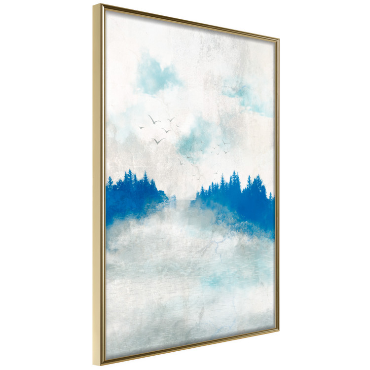 Affiche Blue Forest - Delicate, Hazy Landscape in Blue Tones 145760 additionalImage 15