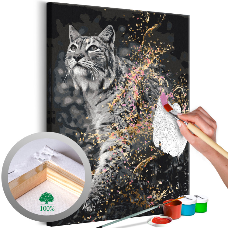 Tableau peinture par numéros Walking Lynx 142570