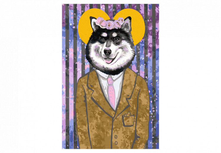 Peinture par numéros Dog in Suit 108180 additionalImage 7