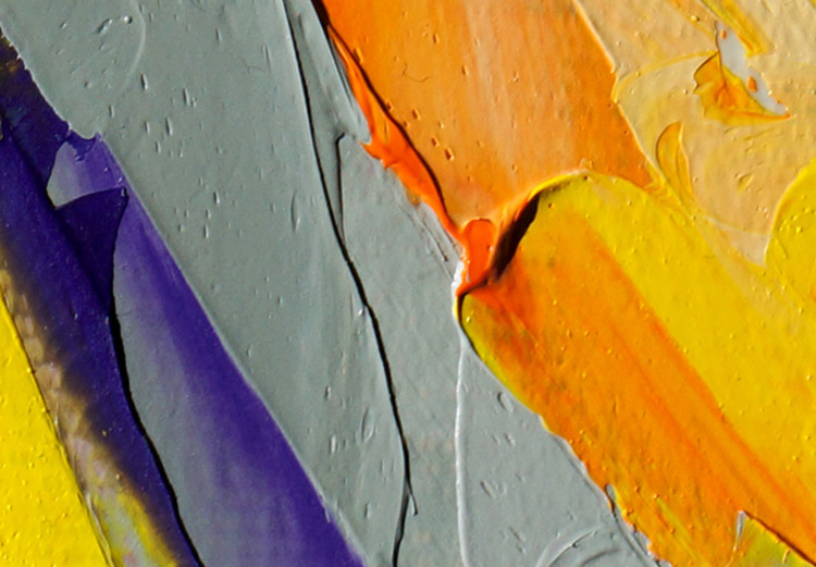 Cadre moderne Abstract Colors - A Composition of Paints Applied With a Spatula 151811 additionalImage 4