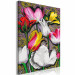 Tableau à peindre soi-même Expressive Tulips - White, Pink and Yellow Flowers on an Ornamental Background 144521 additionalThumb 6