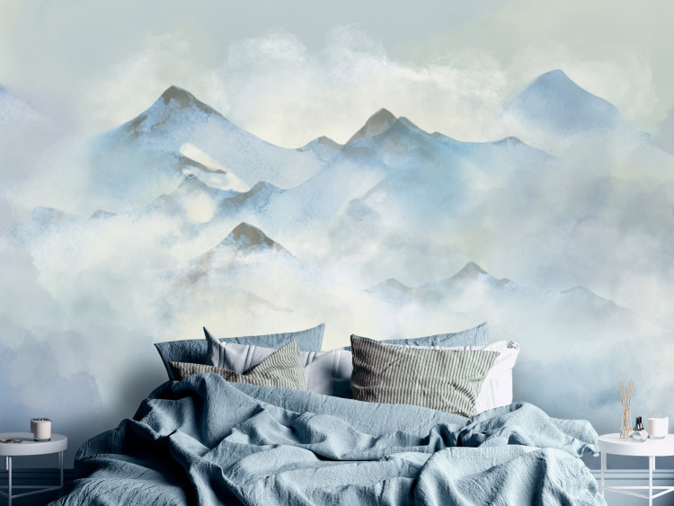 Papier peint Hiver dans les montagnes - des sommets couverts de neige 138831