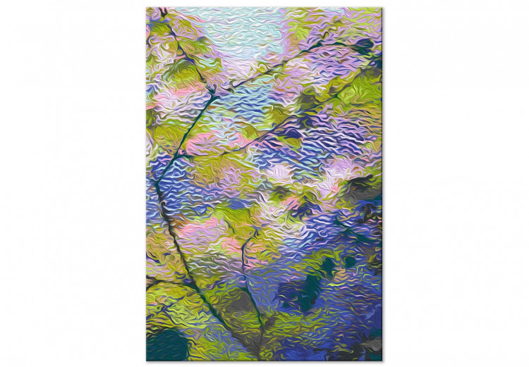 Numéro d'art adulte View From the Window - Twigs With Small Green, Purple and Pink Leaves 146231 additionalImage 3