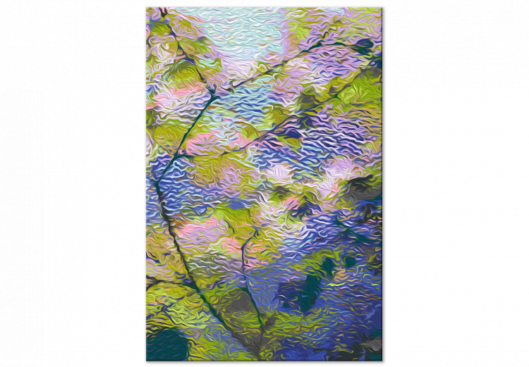 Numéro d'art adulte View From the Window - Twigs With Small Green, Purple and Pink Leaves 146231 additionalImage 5