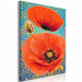 Kit de peinture Red Poppies - Meadow Flowers on a Turquoise Decorative Background 144141 additionalThumb 6