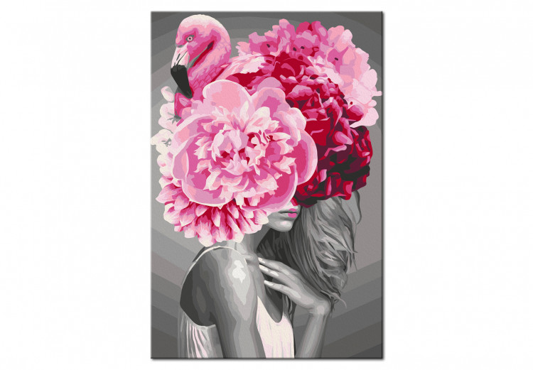 Tableau peinture par numéros Flamingo Girl 127351 additionalImage 6