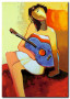 Tableau décoratif La jeune fille à la guitare  49161