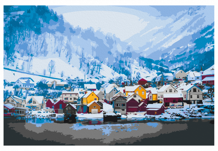 Peinture par numéros pour adultes Norwegian Climate 131871 additionalImage 7